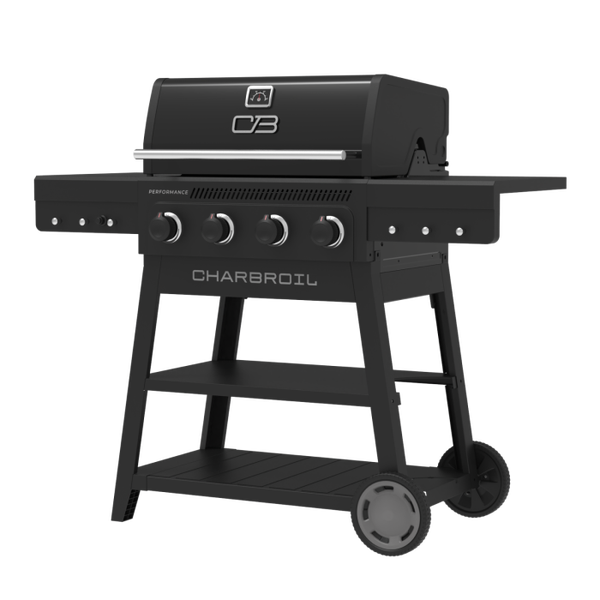 Char Broil Performance Series™ FlavorMax™ 4 Burner Cart Gas Grill Black Stainless