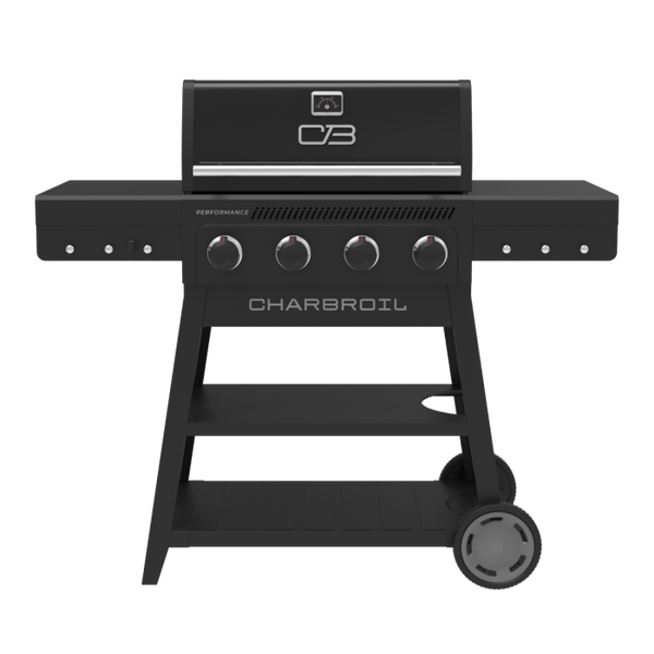 char broil Performance Series™ FlavorMax™ 4 Burner Cart Gas Grill Black Stainless