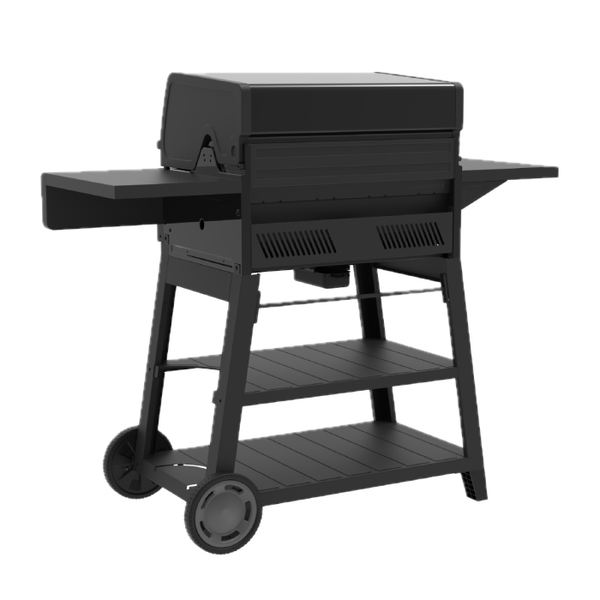 Char Broil Performance Series™ FlavorMax™ 4 Burner Cart Gas Grill With Side Burner Black Gray