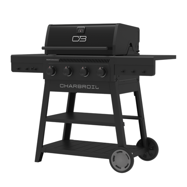 Char Broil Performance Series™ FlavorMax™ 4 Burner Cart Gas Grill Blackout