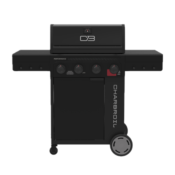 char broil Performance Series™ FlavorMax™ 4 Burner Gas Grill with Sear Burner Blackout