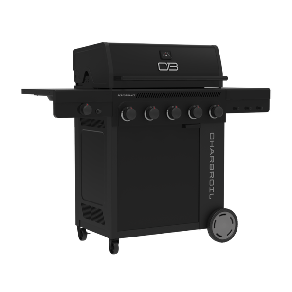 Char Broil Performance Series™ FlavorMax™ 5 Burner Gas Grill With Side Burner Blackout