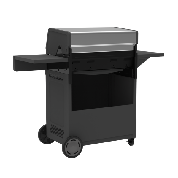 Char Broil Performance Series™ FlavorMax™ 5 Burner Gas Grill Cabinet With Side Burner Gray