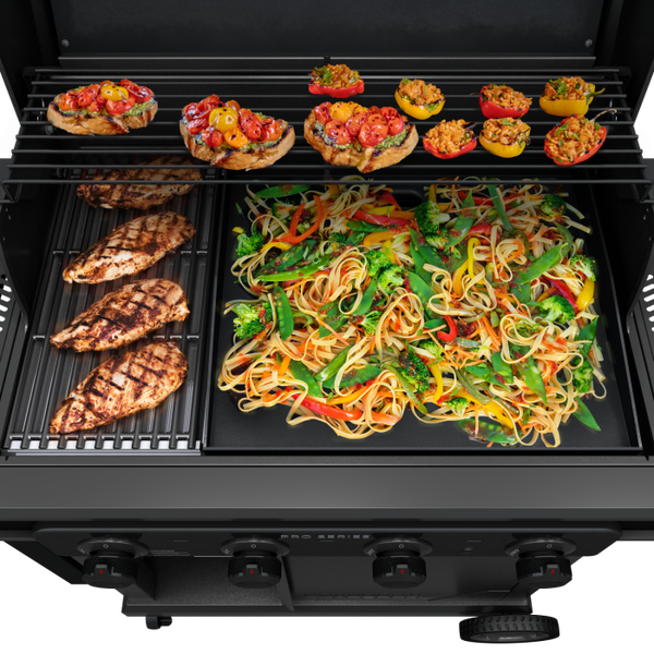 Char Broil Pro Series 4-Burner Gas Grill With Side Burner