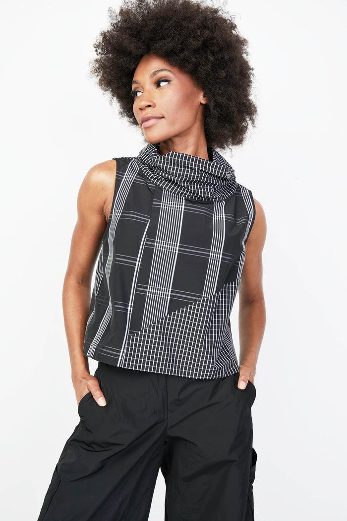 Charisma Aria Topper - Pattern Top Black/White