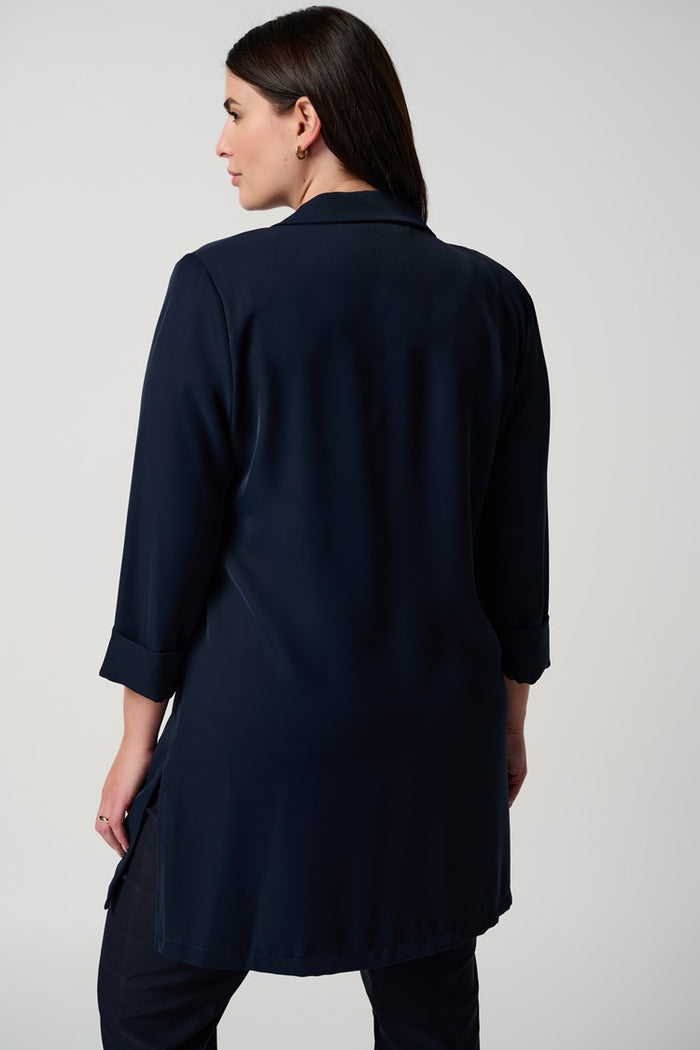 Charisma Classic Long Blazer Jacket Navy
