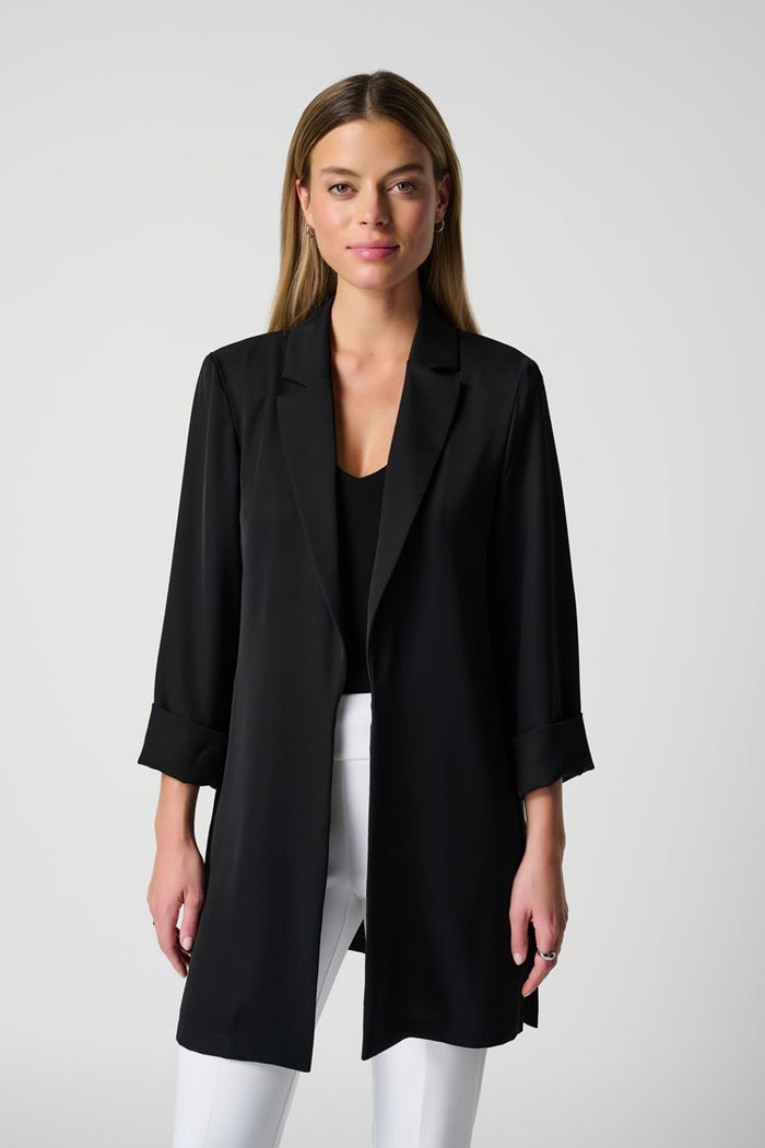 Charisma Classic Long Blazer Jacket Navy