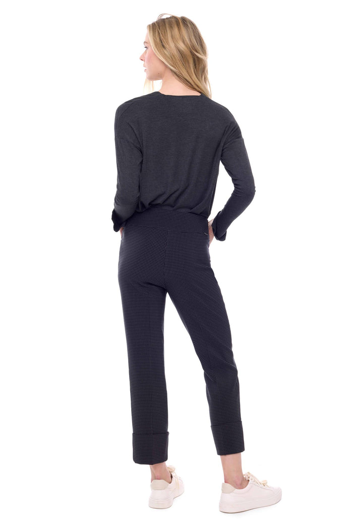 Charisma Cuffed Palermo Crop Pant Bottom Black