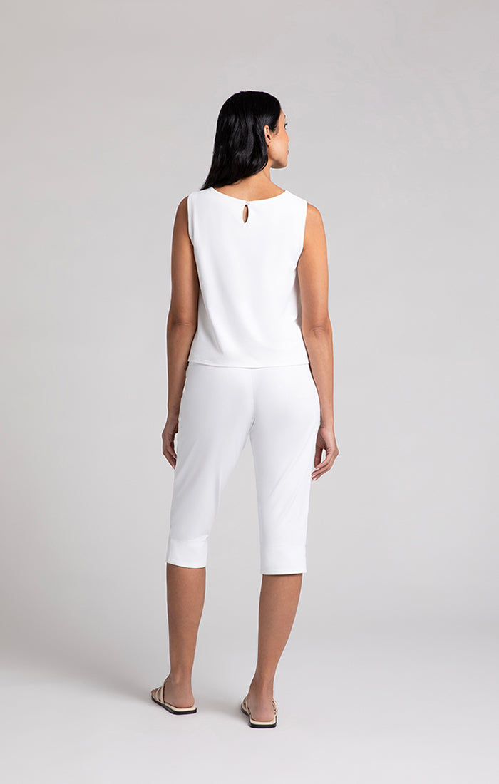 Charisma Flared Shell Sleeveless Black