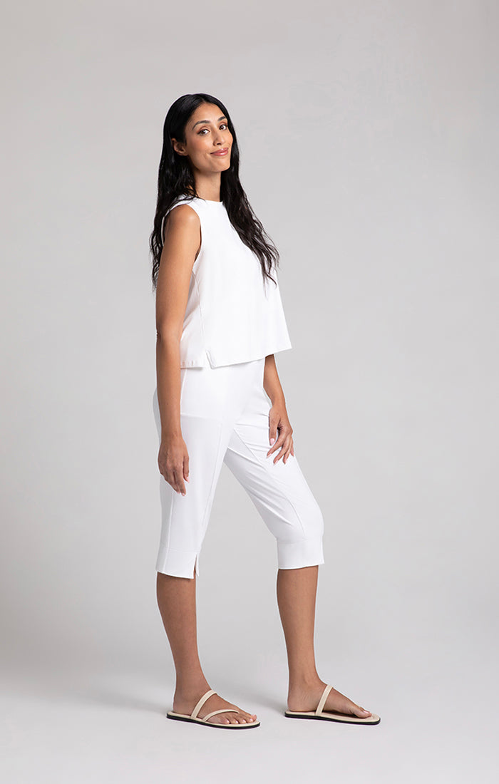 charisma Flared Shell Sleeveless Black