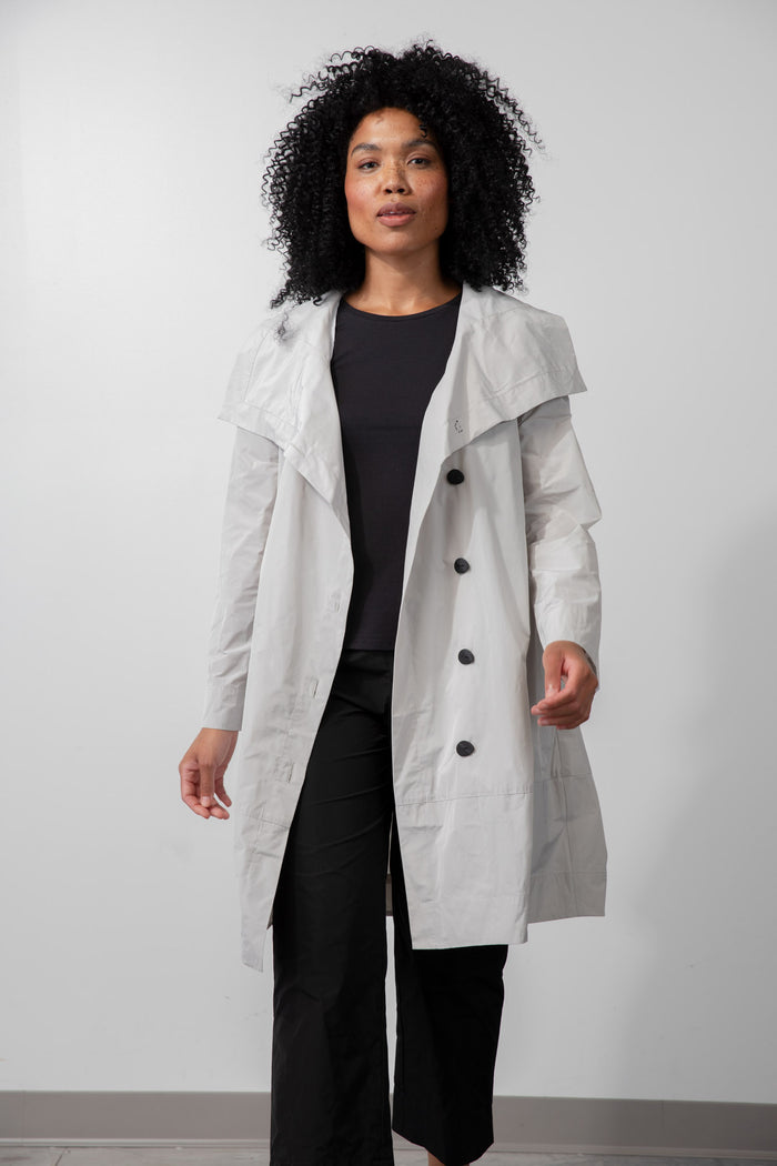 Charisma Modern Trench Coat Jacket Black