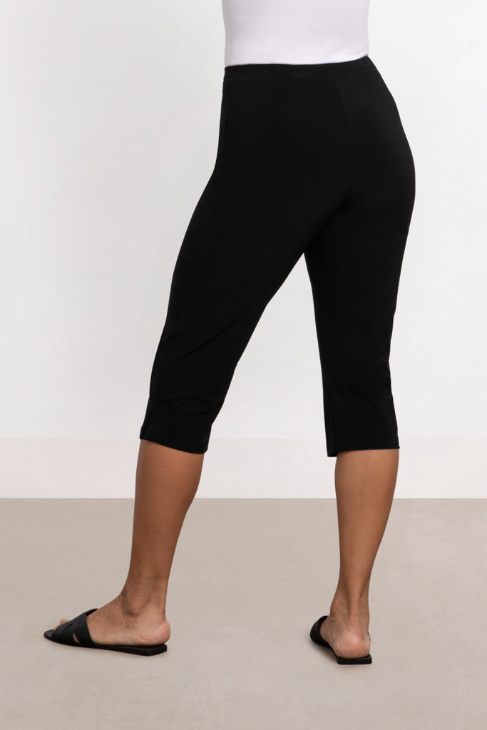 Charisma Narrow Capri Bottom Black
