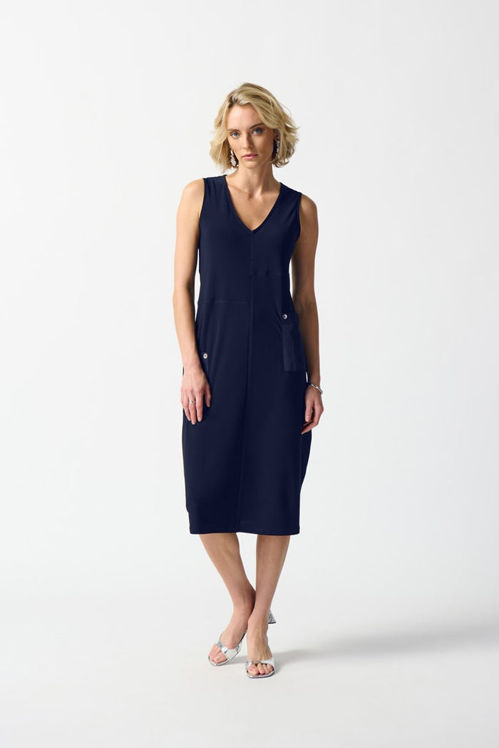 Charisma Pocket Cocoon Dress Dress Black