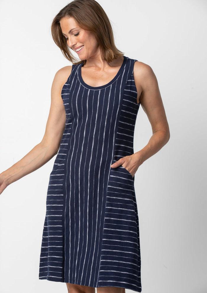 charisma Pocket Tank Dress Dress Navy