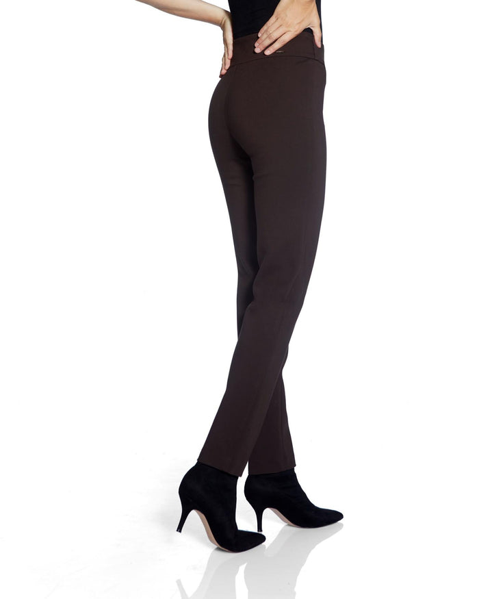 Charisma Ponte Slim Full Length Pant Bottom Black