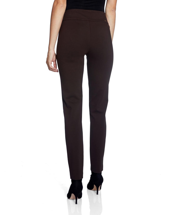 Charisma Ponte Slim Full Length Pant Bottom Black