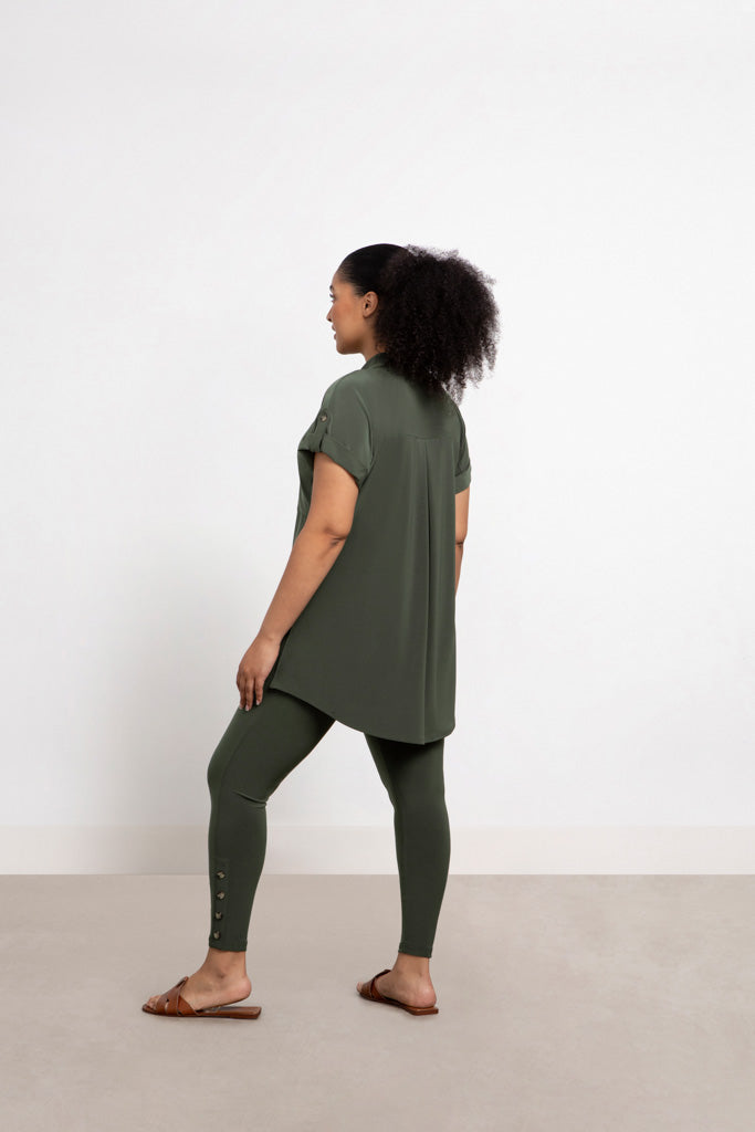 Charisma Quest Pocket Tunic Tunic Melange Olive