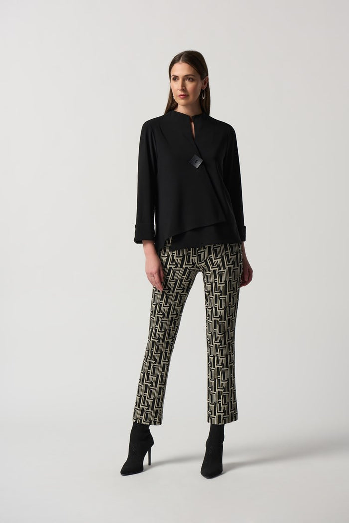 Charisma Scoop Neck Swing Jacket Jacket Black