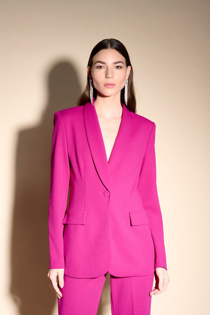 charisma Scuba Crepe Fitted Blazer Jacket Opulence