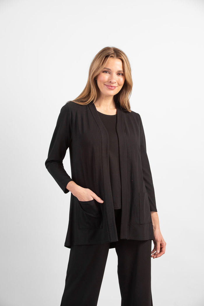 Charisma Shirred Back Travel Jacket Jacket Black
