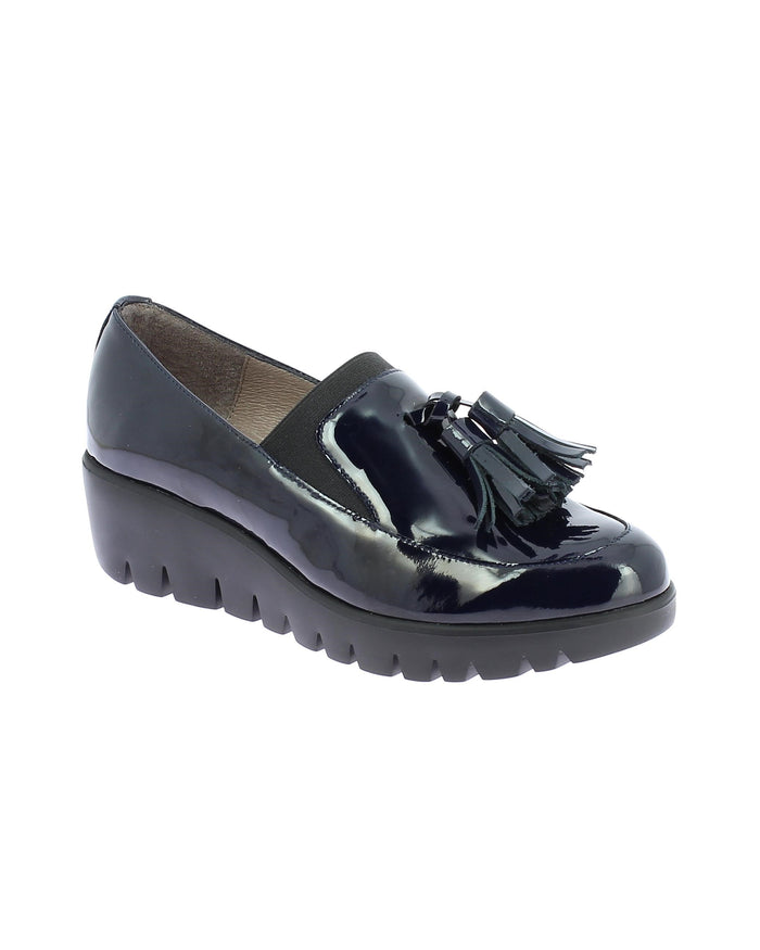 Charisma Tassel Wedge Shoes Black