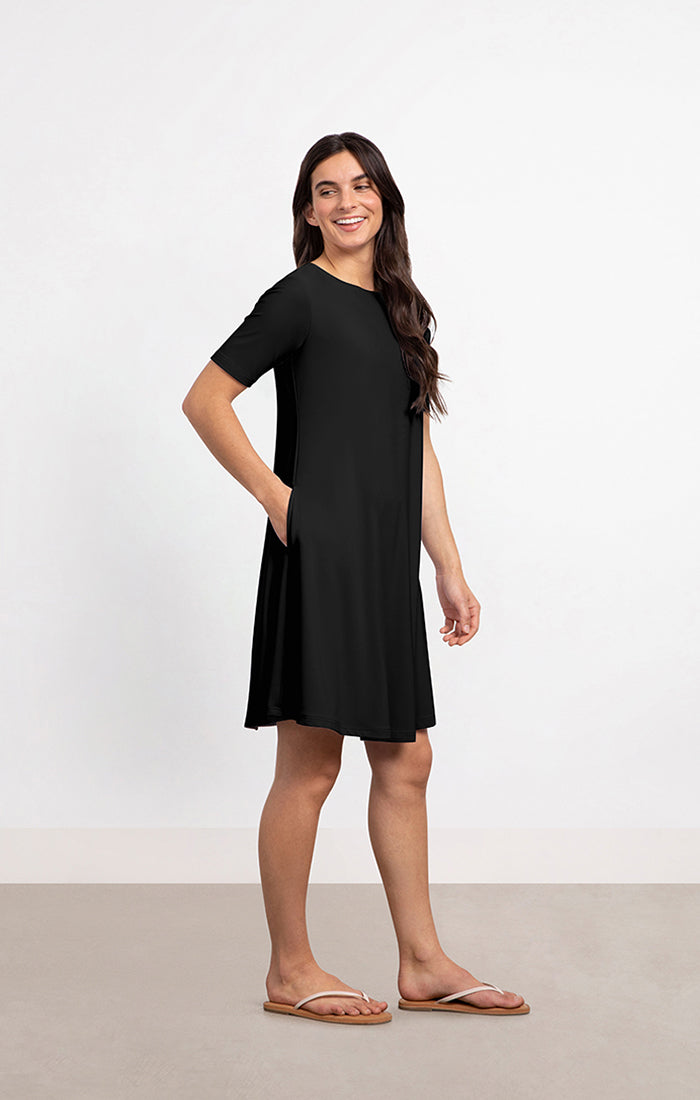 Charisma Trapeze Dress Short Dress Black