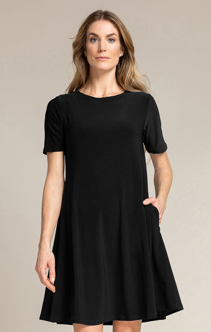 charisma Trapeze Dress Short Dress Black