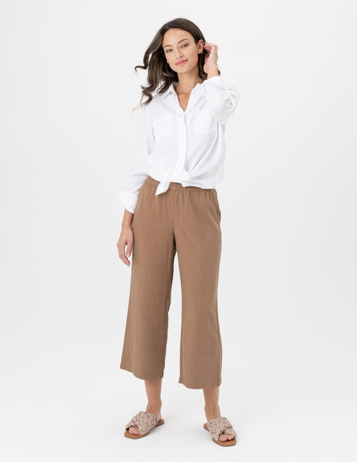 Charisma Woven Gaucho Bottom Nutmeg
