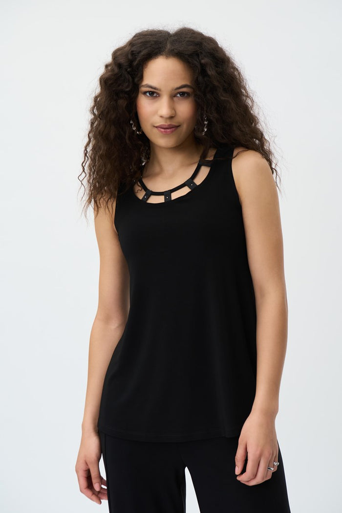 Charisma Cut Out Tank - Select Colours 30% Off Top Black