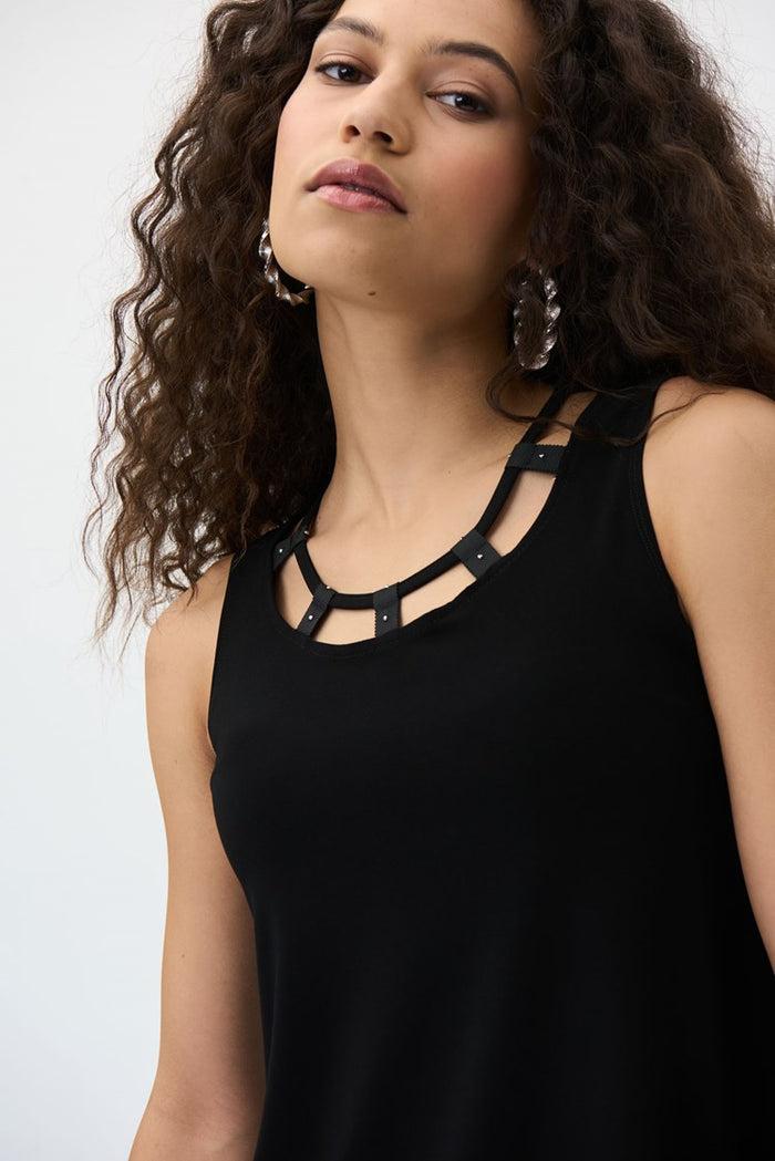Charisma Cut Out Tank - Select Colours 30% Off Top Black