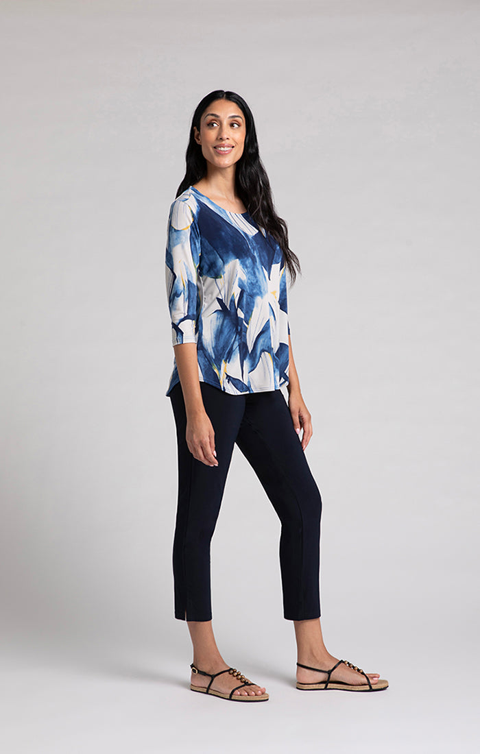 Charisma Go To Classic T Relax Print Top Water Reflections