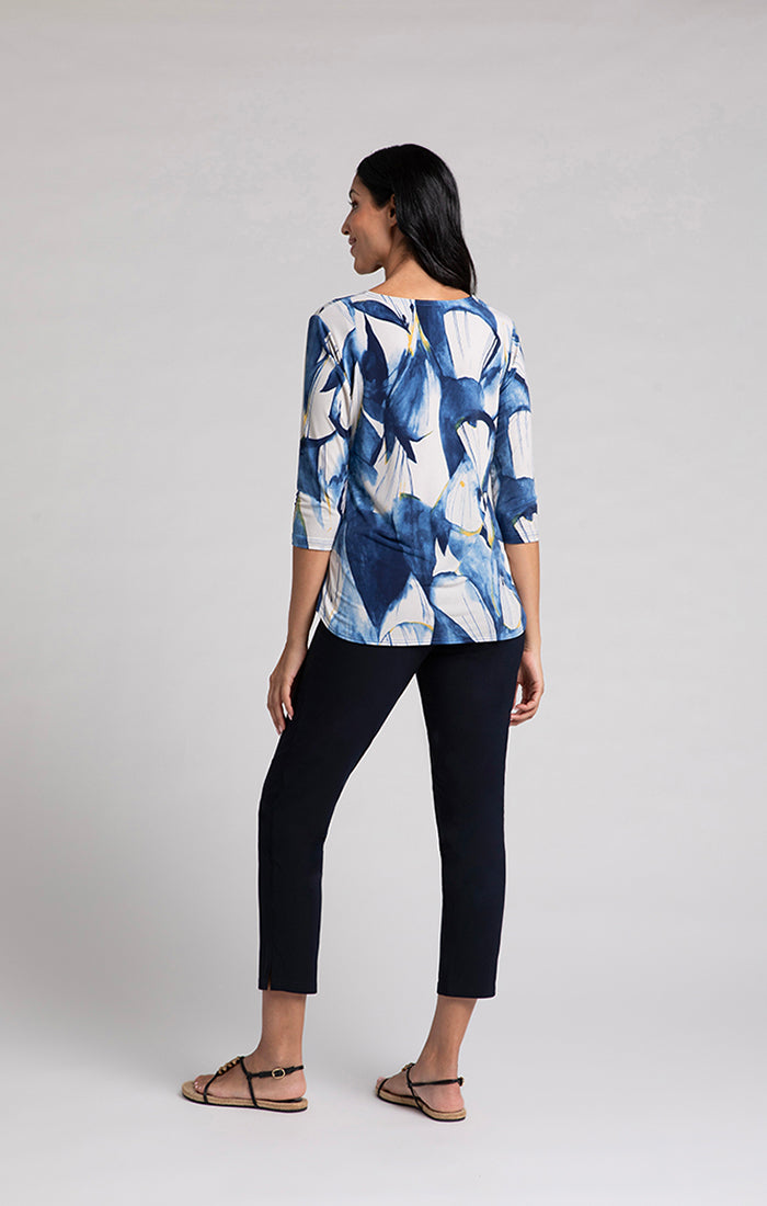 Charisma Go To Classic T Relax Print Top Water Reflections