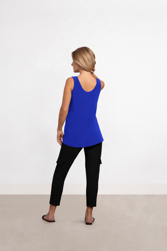 Charisma Reversible Go To Tank Relax Sleeveless Black