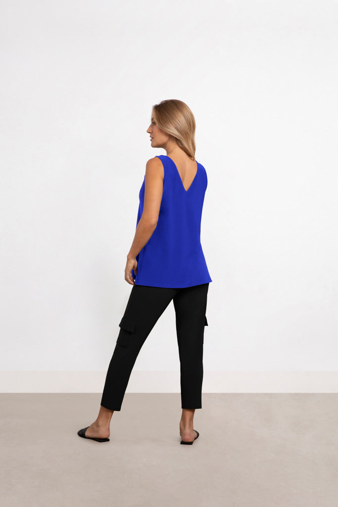 Charisma Reversible Go To Tank Relax Sleeveless Black
