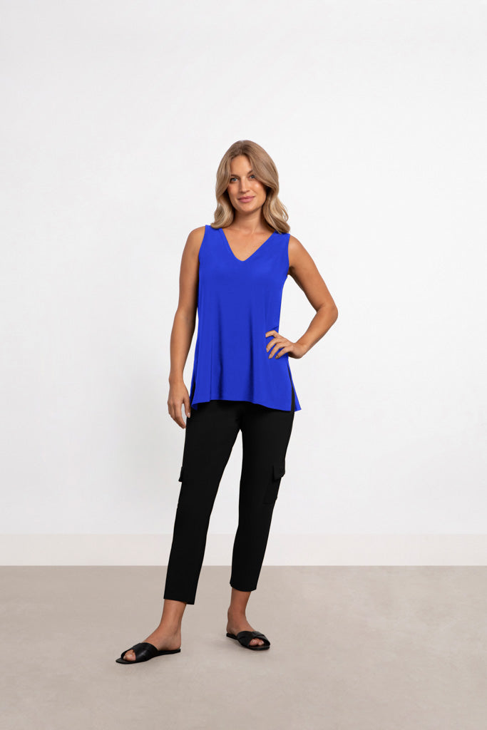 charisma Reversible Go To Tank Relax Sleeveless Black