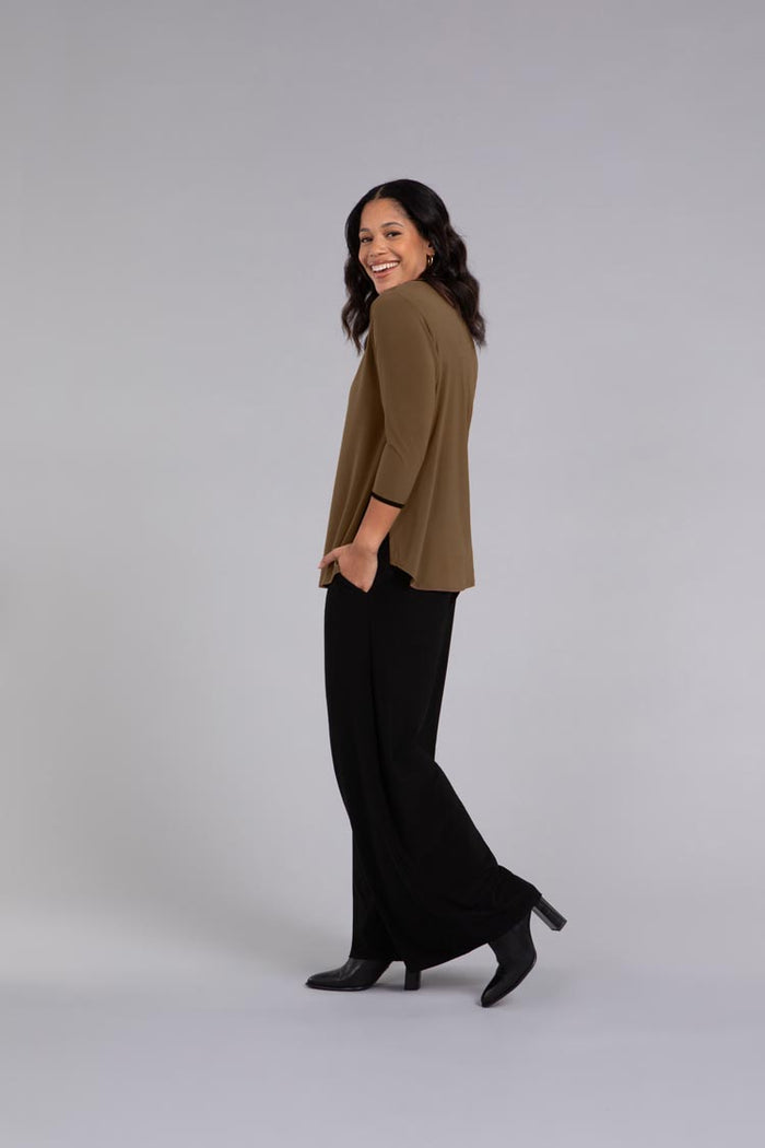 Charisma Tipped Go To Classic T Relax Top Tobacco/Black