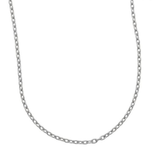 Charles Albert 30" Silver Tone 3 Mm Base Metal Cross Chain Base Metal Chain + Silver Plated Neckwires