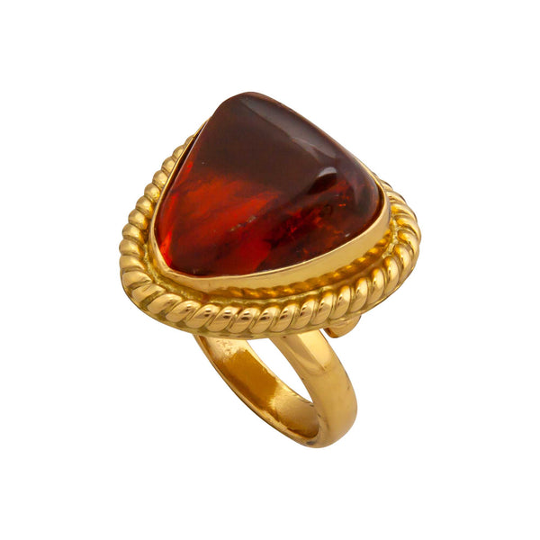 Charles Albert Alchemia Amber Adjustable Rope Ring Alchemia Rings