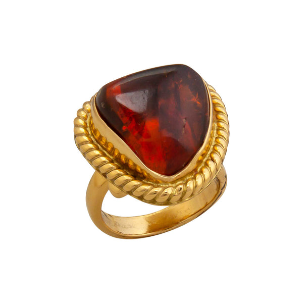 Charles Albert Alchemia Amber Adjustable Rope Ring Alchemia Rings