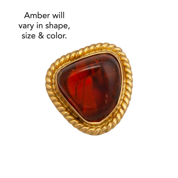 Charles Albert Alchemia Amber Adjustable Rope Ring Alchemia Rings