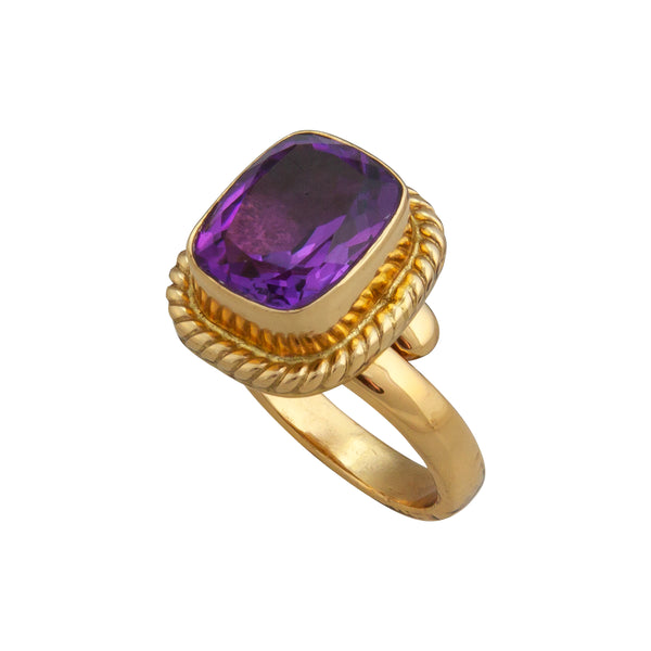 Charles Albert Alchemia Amethyst Adjustable Rope Ring Alchemia Rings