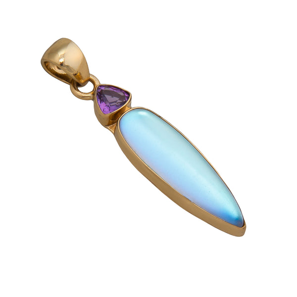 Charles Albert Alchemia Amethyst And Luminite Pendant Alchemia Pendants