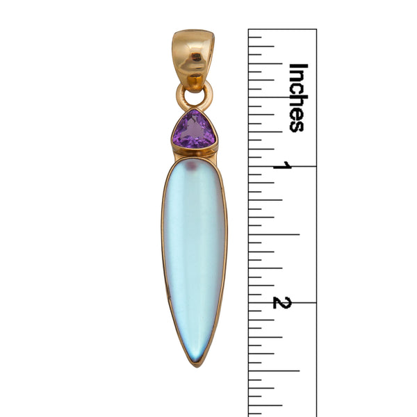 Charles Albert Alchemia Amethyst And Luminite Pendant Alchemia Pendants