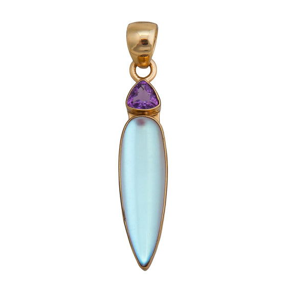 charles albert Alchemia Amethyst and Luminite Pendant Alchemia Pendants