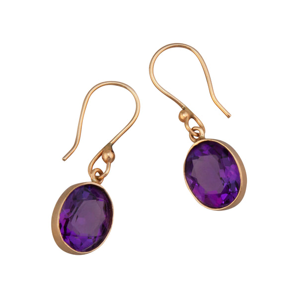 Charles Albert Alchemia Amethyst Drop Earrings Alchemia Earrings