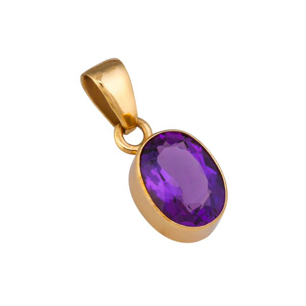 Charles Albert Alchemia Amethyst Oval Pendant Alchemia Pendants