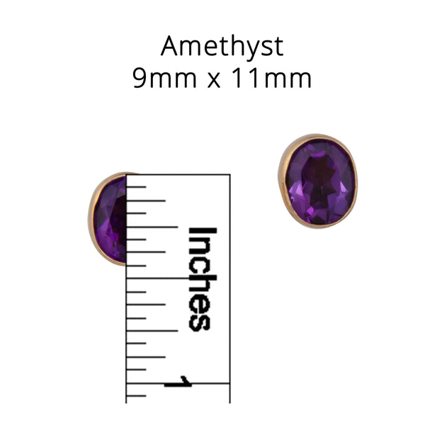 Charles Albert Alchemia Amethyst Post Earrings Alchemia Earrings