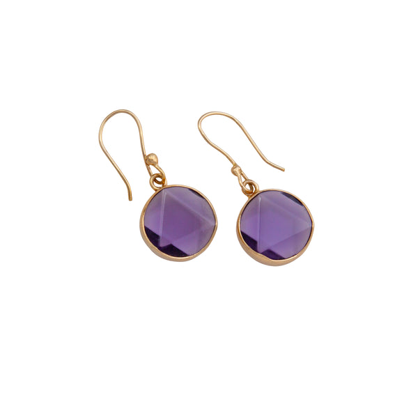 Charles Albert Alchemia Amethyst Star Carved Drop Earrings Alchemia Earrings