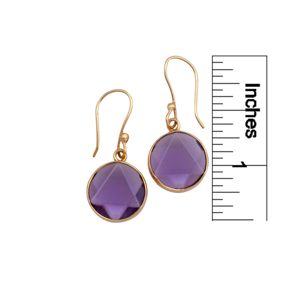 Charles Albert Alchemia Amethyst Star Carved Drop Earrings Alchemia Earrings