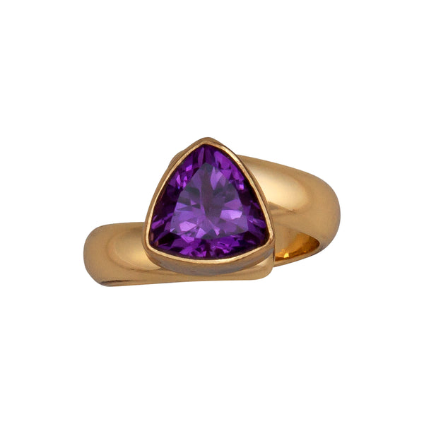 Charles Albert Alchemia Amethyst Trillion Adjustable Ring Alchemia Rings